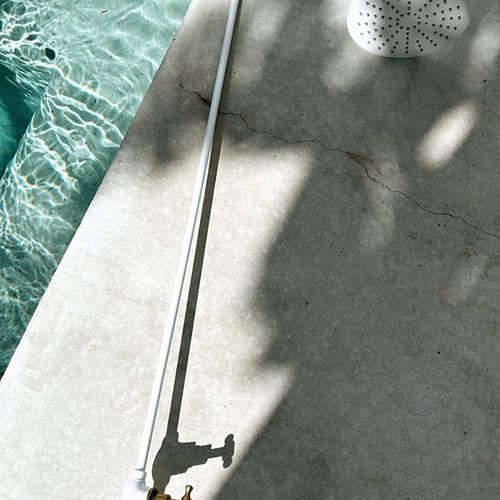Wall Mount Outdoor Shower | Cold | White