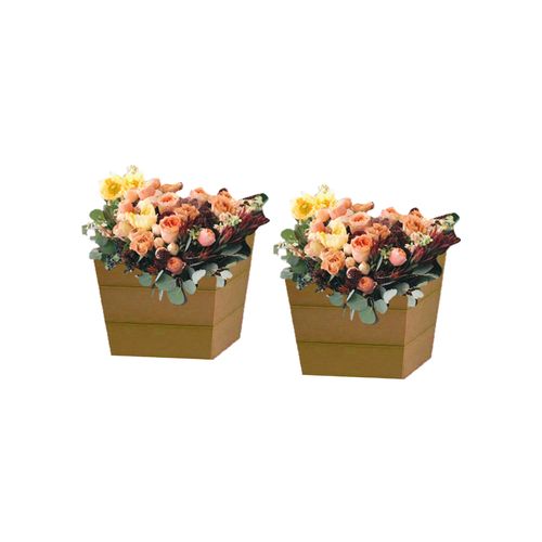 WINAWOOD Planter Pot Set of 2 - Small - New Teak