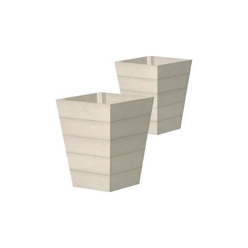 WINAWOOD Planter Pot Set of 2 - Large - Stone Grey