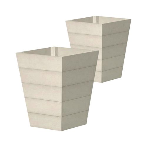 WINAWOOD Planter Pot Set of 2 - Large - Stone Grey