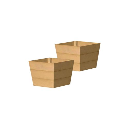 WINAWOOD Planter Pot Set of 2 - Small - New Teak