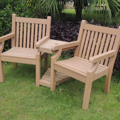 WINAWOOD Sandwick Love Seat With Table - 1720cm - New Teak
