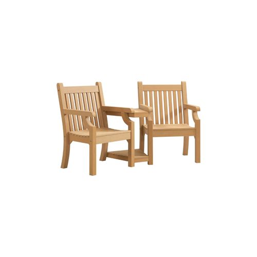 WINAWOOD Sandwick Love Seat With Table - 1720cm - New Teak
