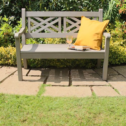 WINAWOOD Speyside 2 Seater Bench - 1216mm - Stone Grey