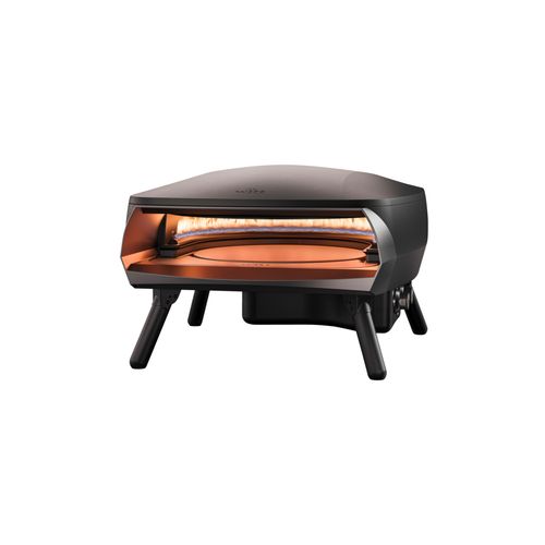 WITT Etna Rotante Gas Powered Pizza Oven w/ Twin Burner & Rotating Stone 16" - Black