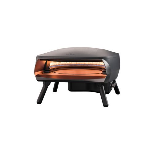 WITT Etna Rotante Gas Powered Pizza Oven w/ Twin Burner & Rotating Stone 16" - Graphite