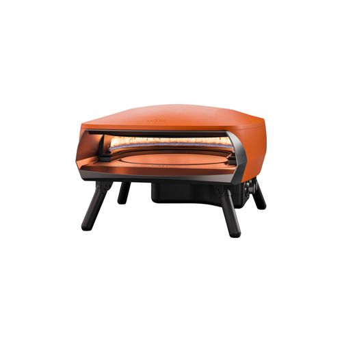 WITT Etna Rotante Gas Powered Pizza Oven w/ Twin Burner & Rotating Stone 16" - Orange