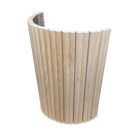 WOODFLEX Flexible Wooden Slat Wall Panel - Oak Veneer - 2700mm x 595mm - Slats