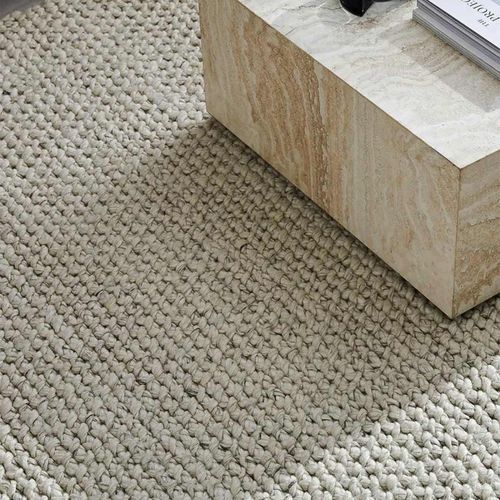 Weave Home Emerson Rug - Feather | Wool Blend Floor Rug