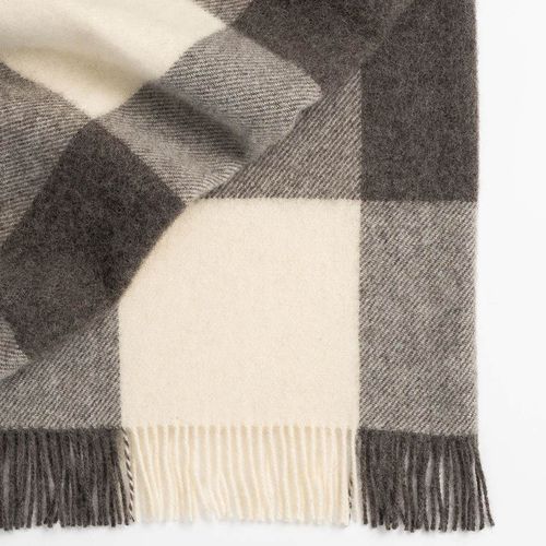 Weave Home Lake Hayes Throw Blanket - Peat | 100% Wool | Large Size