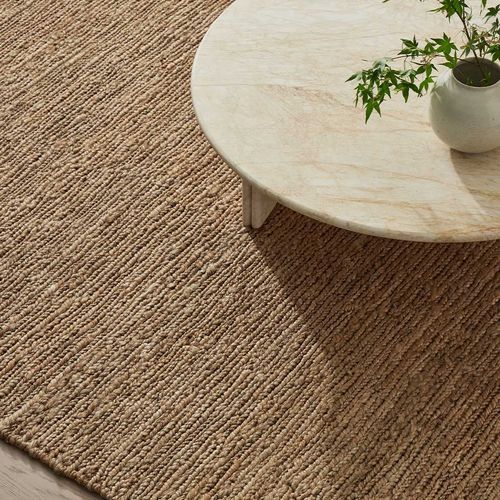 Weave Home Suffolk Rug - Natural | 100% Jute Floor Rug | 2m x 3m