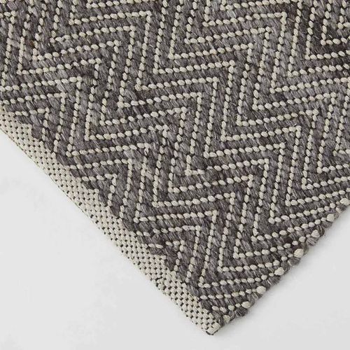 Weave Home Matterhorn Rug - Tar | Wool Blend Floor Rug