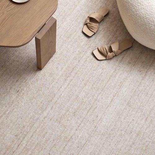 Weave Home Travertine Rug - Buff | Wool Blend Floor Rug | Two Sizes