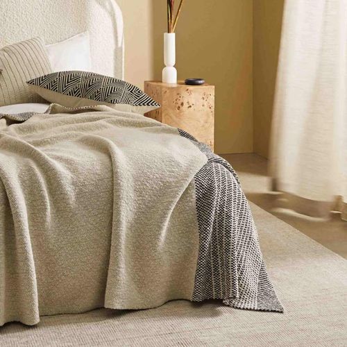 Weave Home Travertine Rug - Buff | Wool Blend Floor Rug | Two Sizes