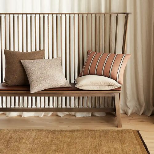Weave Home Francesca Cushion - Salt | Velvet