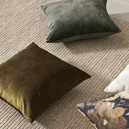 Weave Home Ava Velvet Cushion - Moss | 50 x 50cm