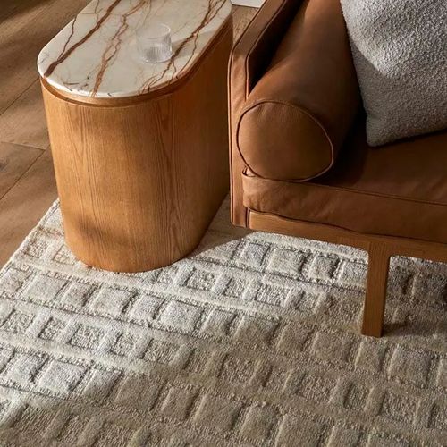 Soren Liv Bower Florentine Rug - White | Wool Blend