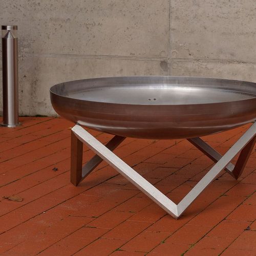 ALFRED RIESS Darvaza Stainless Steel Fire Pit - Large