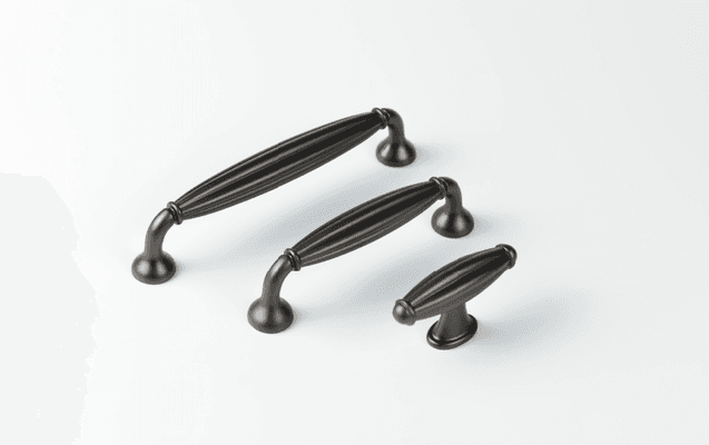 KT&CO Kitchen drawer handles hampton style gunmetal grey Launceston