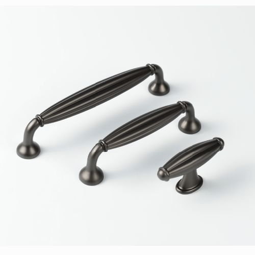 KT&CO Kitchen drawer handles hampton style gunmetal grey Launceston