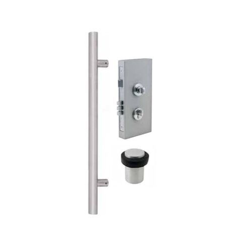 Zanda Round Pull Handle 600mm and Lock Kit Combo 1232SS