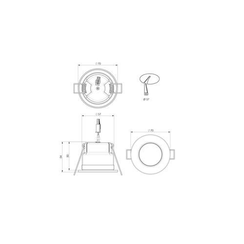 ZELA Fire Rated Fixed Downlight