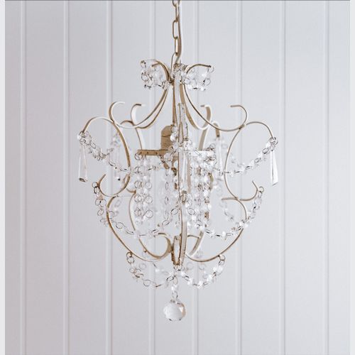 Zara Chandelier - Distressed Cream