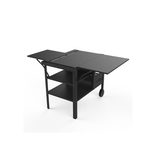 ZiiPa Fredda Deluxe Garden Trolley with Side Tables - Charcoal