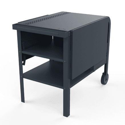 ZiiPa Fredda Deluxe Garden Trolley with Side Tables - Slate/Ardoise