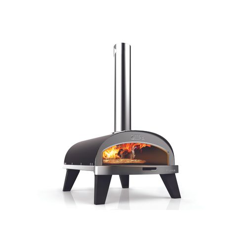 ZiiPa Piana Wood Pellet Pizza Oven with Rotating Stone – Charcoal/Charbon