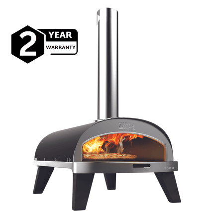 ZiiPa Piana Wood Pellet Pizza Oven with Rotating Stone – Charcoal/Charbon