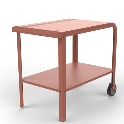ZiiPa Vallone Garden Trolley with Shelf – Terracotta