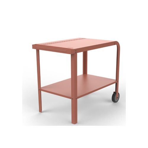 ZiiPa Vallone Garden Trolley with Shelf – Terracotta
