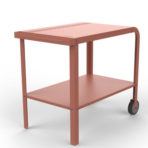 ZiiPa Vallone Garden Trolley with Shelf – Terracotta