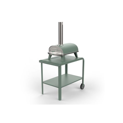 ZiiPa Vallone Garden Trolley with Shelf – Eucalyptus