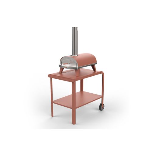 ZiiPa Vallone Garden Trolley with Shelf – Terracotta