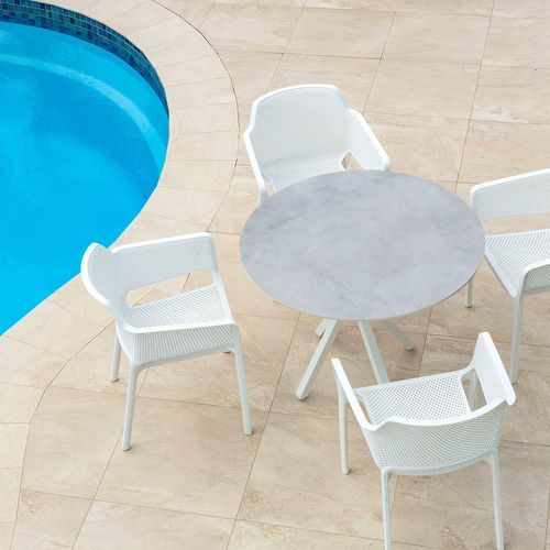 Adele Outdoor Ceramic Table - 100cm Round