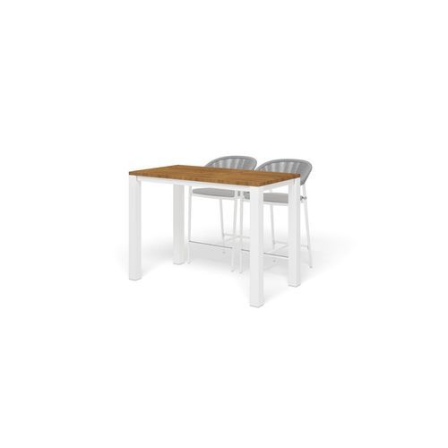 Adele Teak Bar Table with Nivala Bar Chairs 3pc
