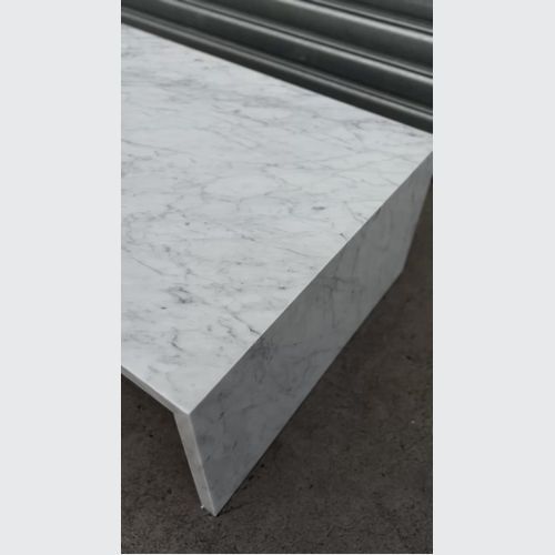 Waterfall Coffee Table - Carrara Marble | Natural Stone Co.