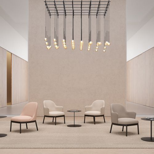 Aleta Lounge Chair - Wooden Base