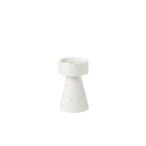 White Marble Candle Holder