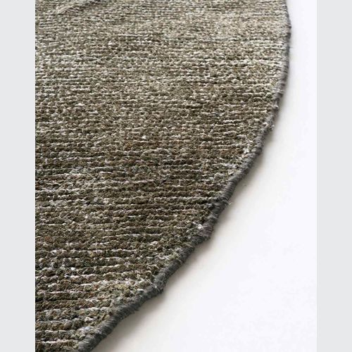 Baya Anchorage Round Floor Rug - Gravel