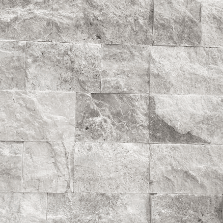 Aqua Silver Split Face Travertine Wall Cladding