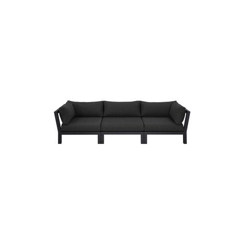 Newport Aluminium Outdoor Armless Sofa Set - 3PCS