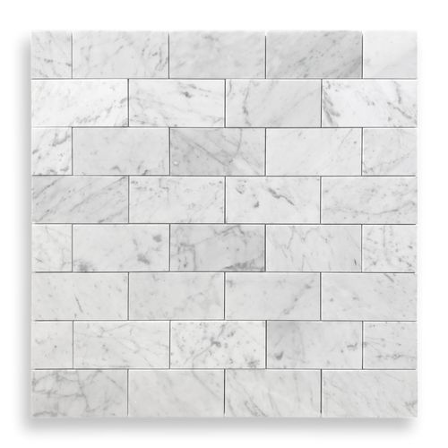 Carrara C Honed Subway Tile
