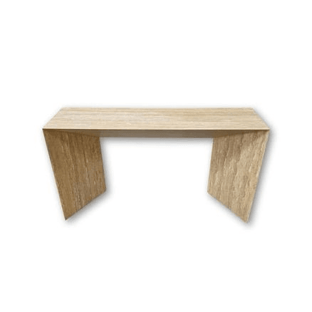 Wolf Hallway Console - Veincut Travertine | Natural Stone Co.