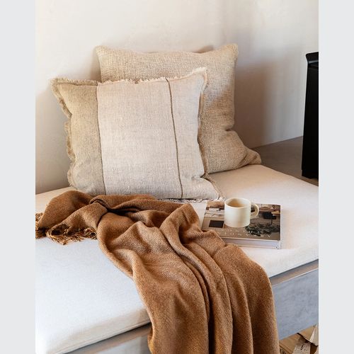 Baya Frankton Linen Cushion - Sand