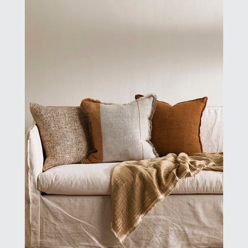 Baya Frankton Linen Cushion - Spice