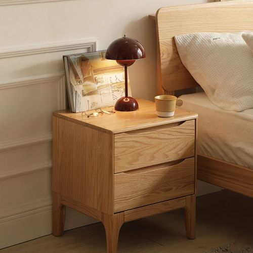 Berlin Natural Solid Oak Bedside Table