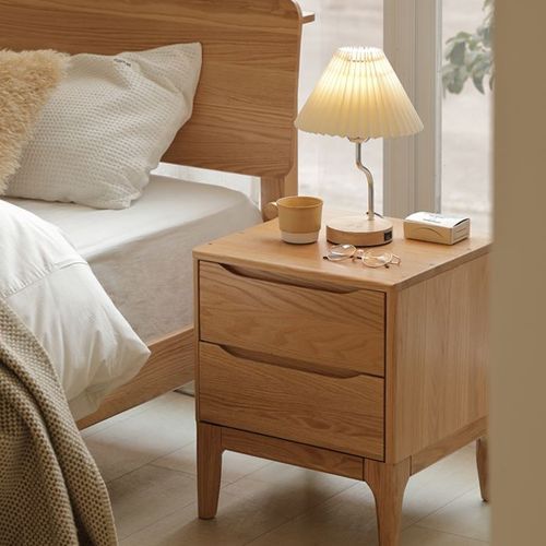 Berlin Natural Solid Oak Bedside Table